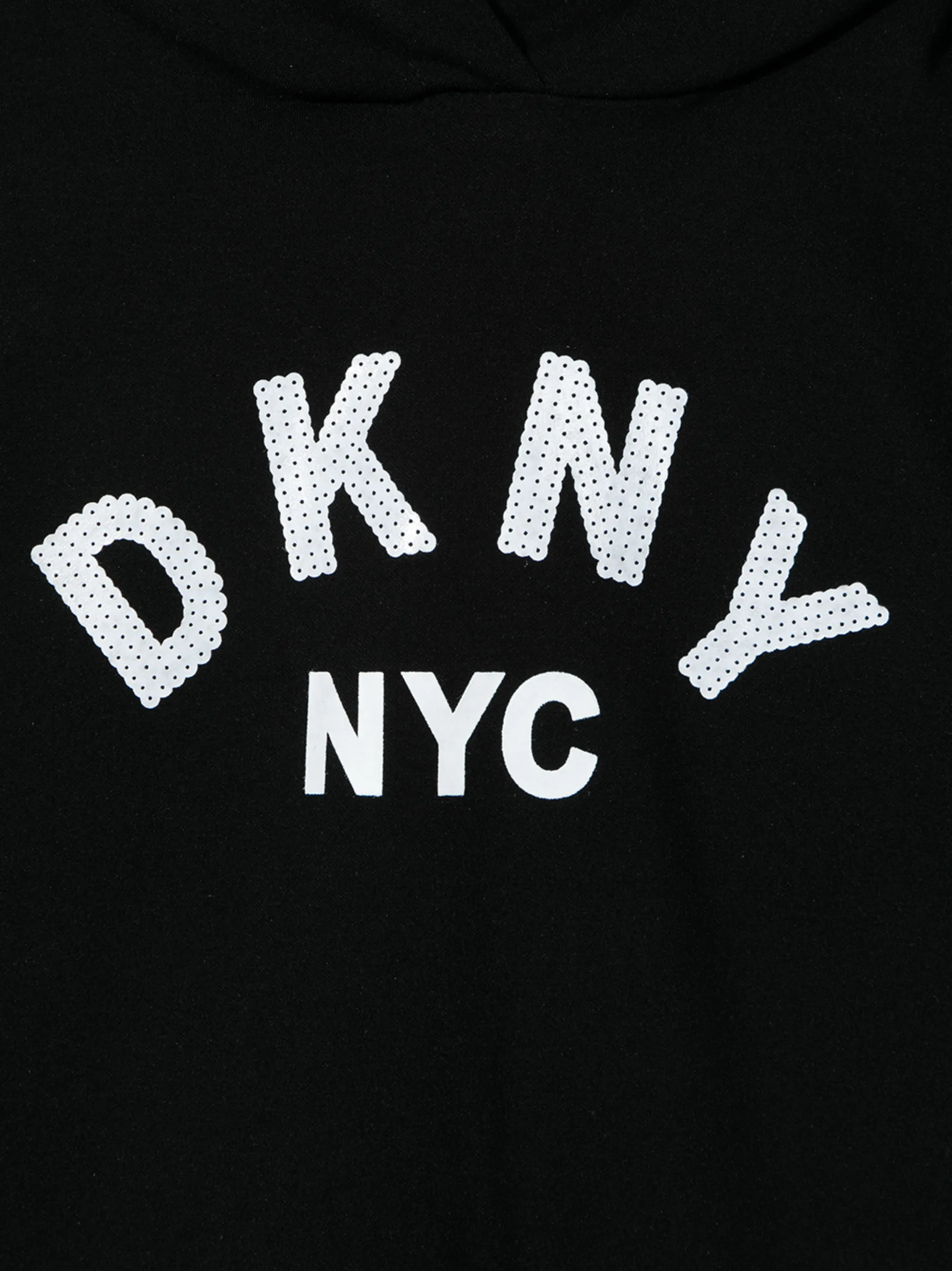 Платье-худи с логотипом Dkny Kids, черный — фото 3