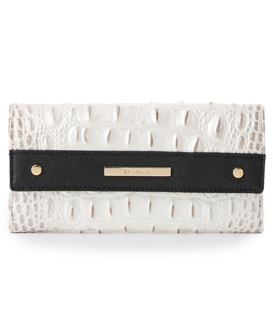 

Трехсекционный кошелек Cordelia Minden с магнитной застежкой Brahmin, Winter White Minden