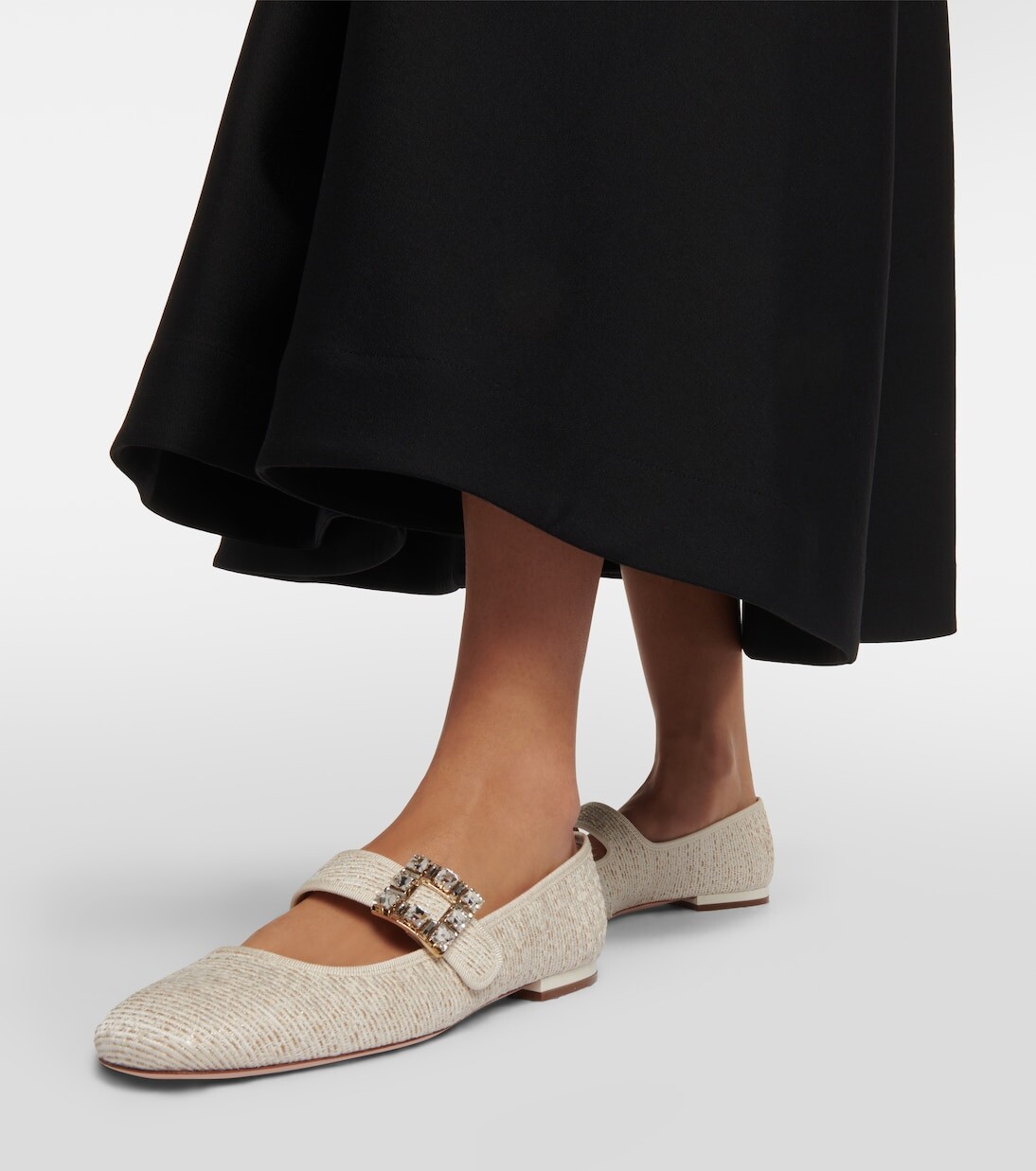 Декорированные балетки très vivier Roger Vivier, нейтральный — фото 4
