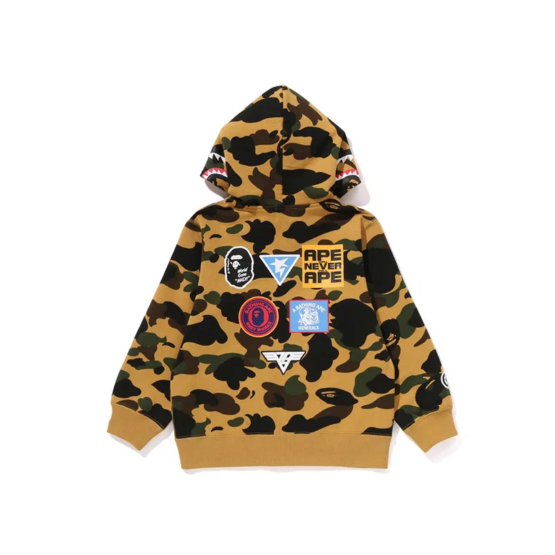 Свитшот детский A BATHING APE Yellow YEX — фото 4