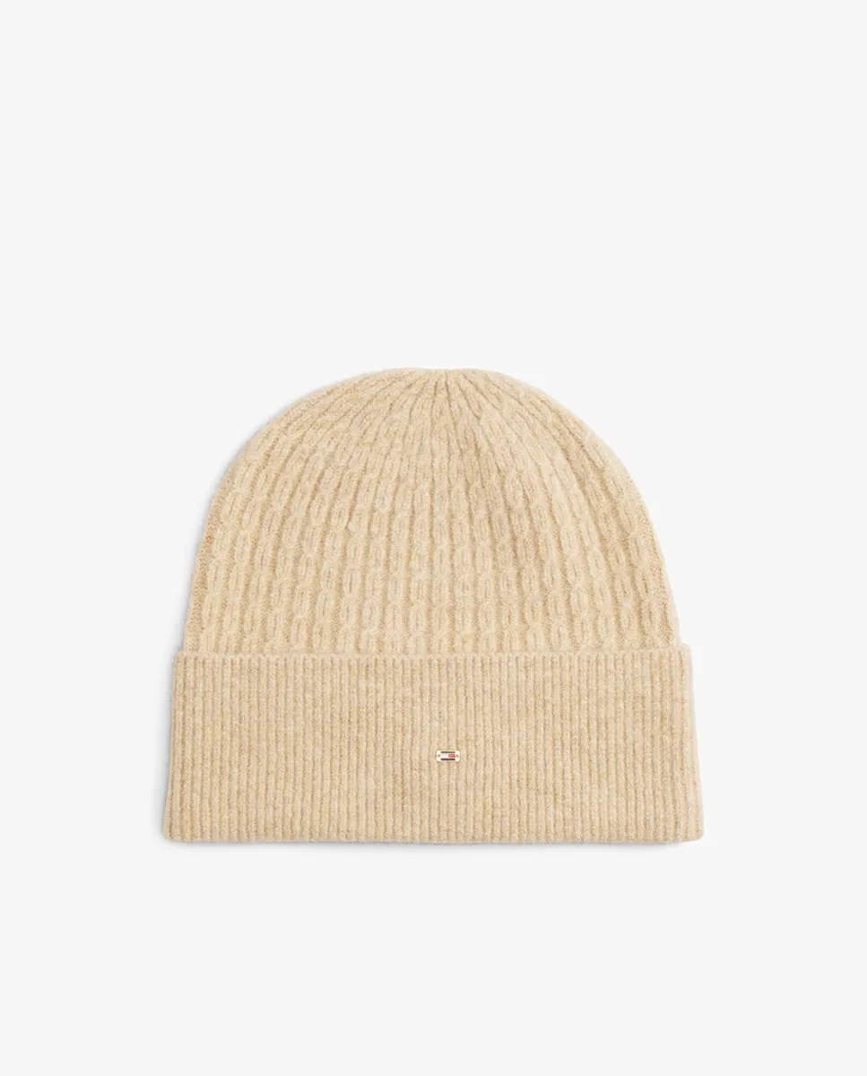 

Женская шапка с флагом TH Tommy Hilfiger, бежевый