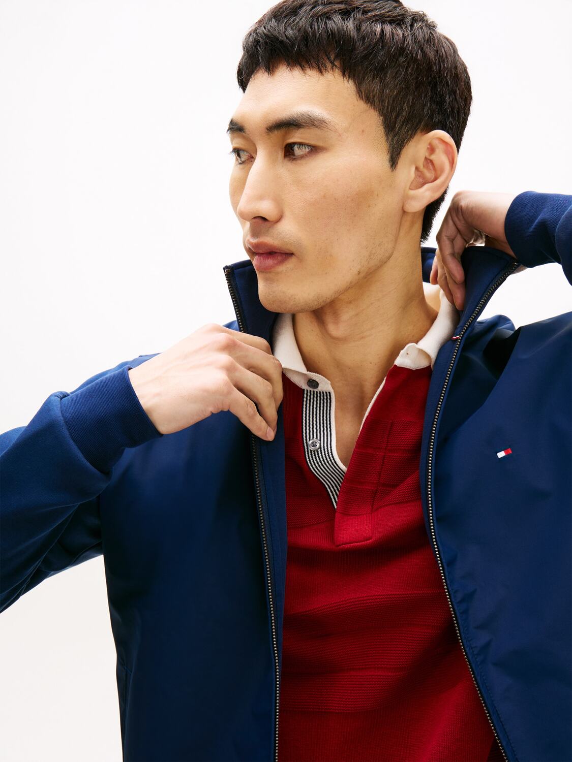 TOMMY HILFIGER Толстовка с молнией 'ESSENTIAL' в цвете Navy — фото 2