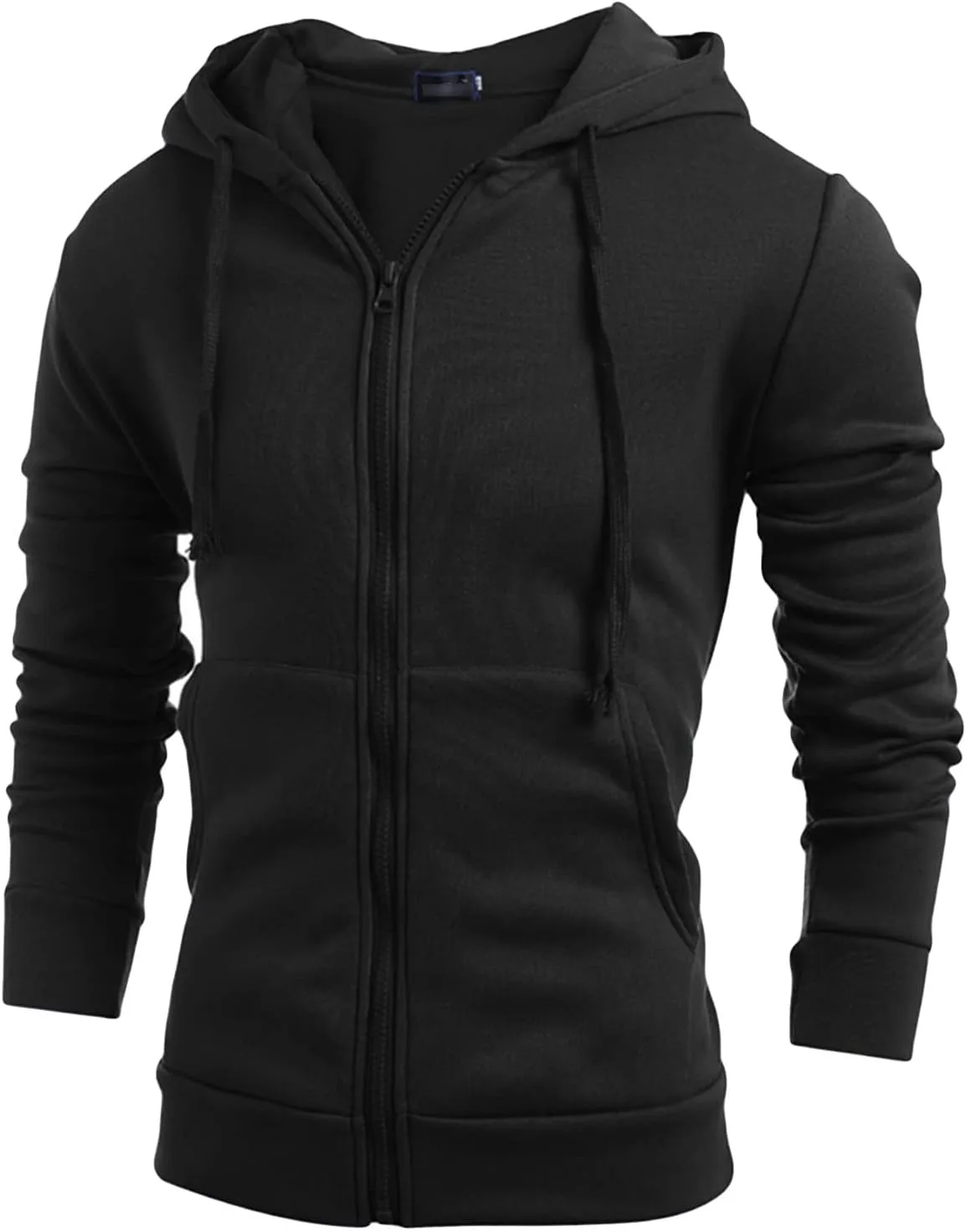 

Мужская базовая худи с молнией DGHM-JLMY, полная застежка, свободный крой, плотный хлопковый бленд