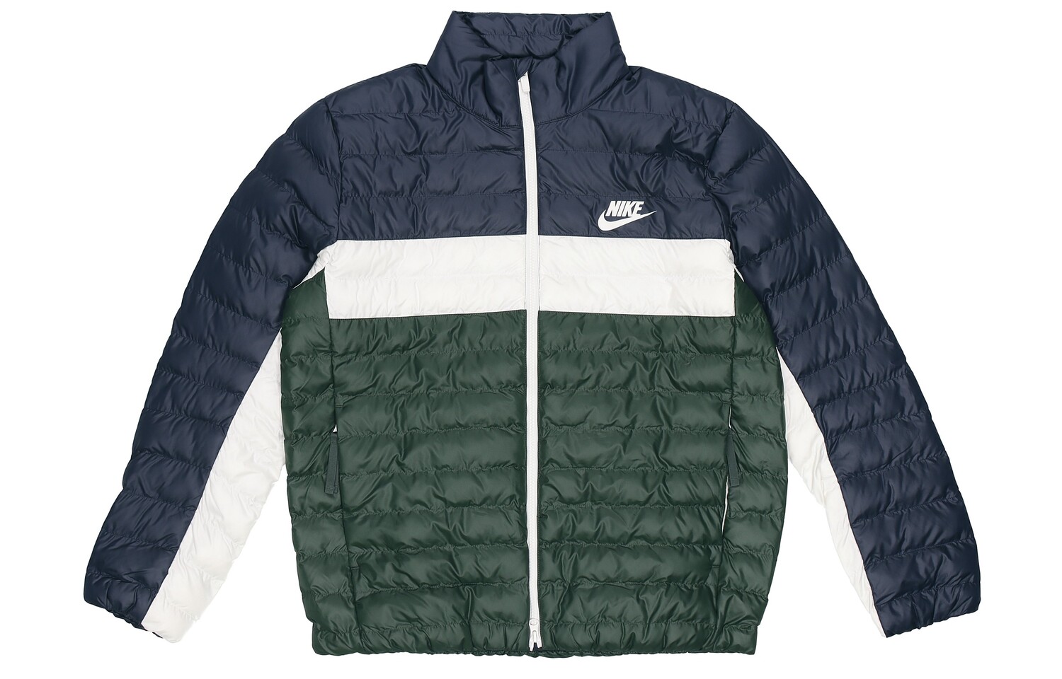 

Мужская стеганая куртка Nike, цвет blue and green color matching