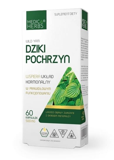 

Wild Yam 500 мг, Wild Yam, 60 капсул, Medica Herbs