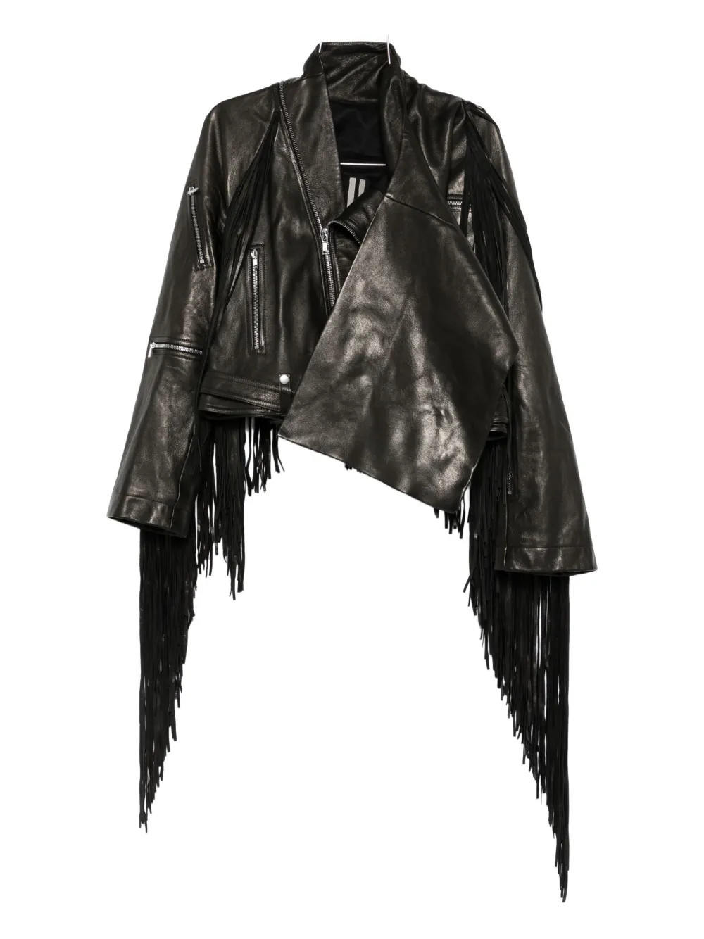 

Куртка на молнии с бахромой Rick Owens, черный