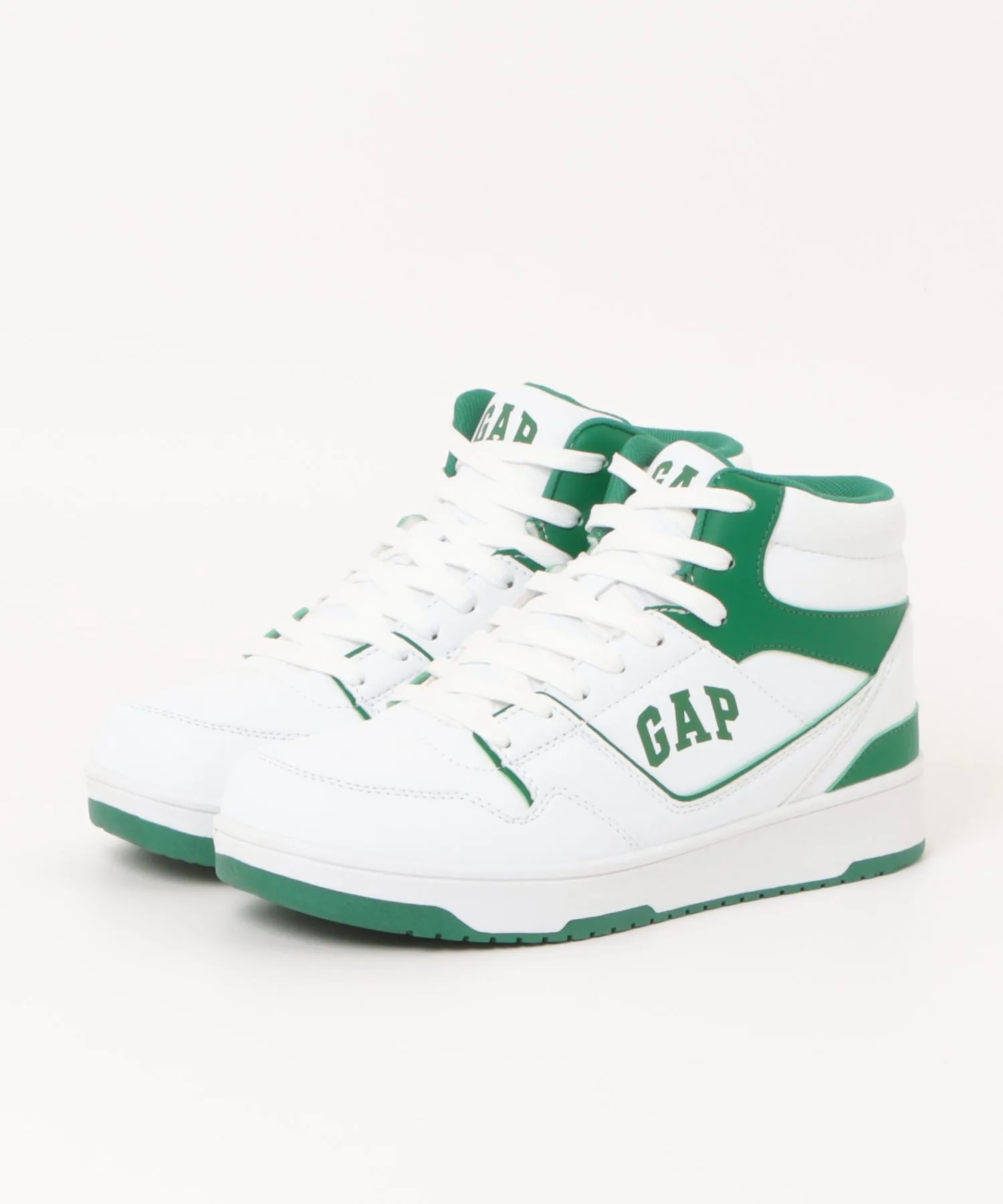 Унисекс кроссовки GAP с логотипом бело-зелёные