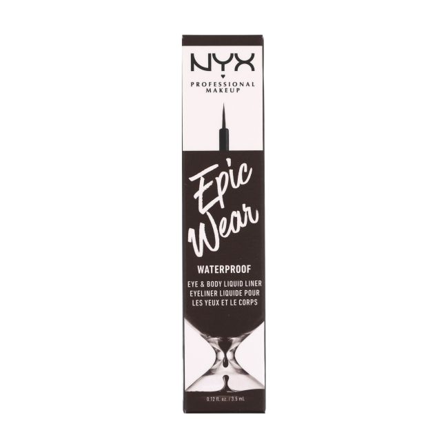 Водостойкая подводка для глаз и жидкость для боди-арта Nyx epic wear с ручкой NYX Professional Makeup, цвет 02, 3,5 мл — фото 2