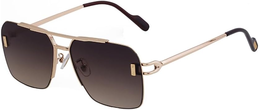 

Большие солнцезащитные очки для мужчин, роскошные металлические солнцезащитные очки для женщин, модные классические очки-щитки, солнцезащитные очки UV400 LVTFCO, C3goldbrowgray