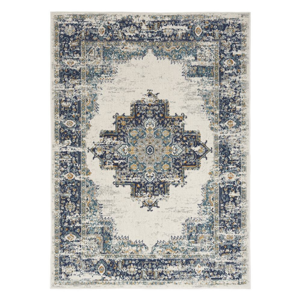 

Nourison Passion Богемский винтажный ковер, цвет Ivory Gray Blue