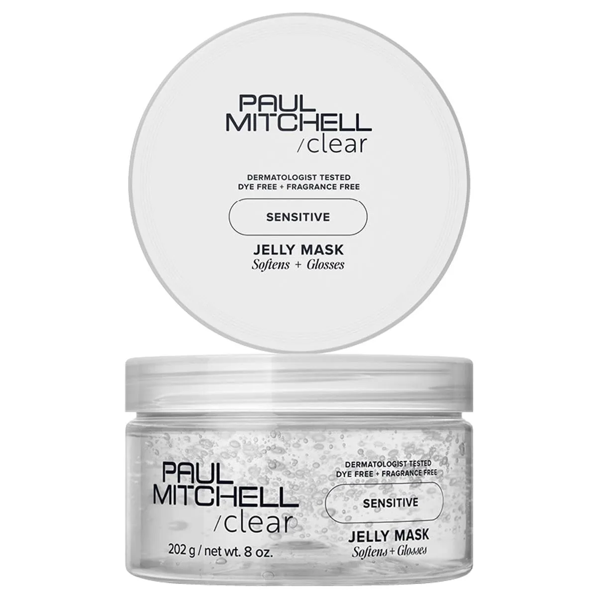 Прозрачная гелевая маска для волос Paul Mitchell, без отдушек, для чувствительной кожи головы. 226.80 г (1 шт.)