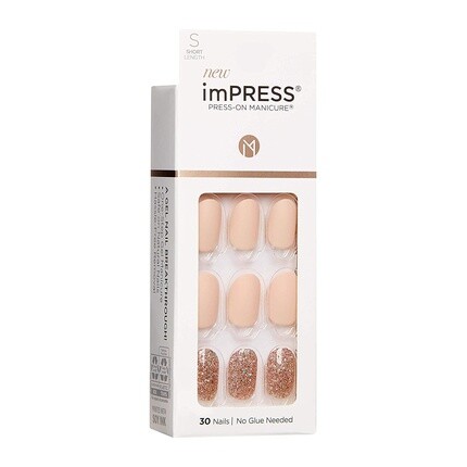Маникюр Impress Press-On Manicure Evanesis Short Square с технологией Purefit — 30 накладных ногтей, Kiss — фото 3
