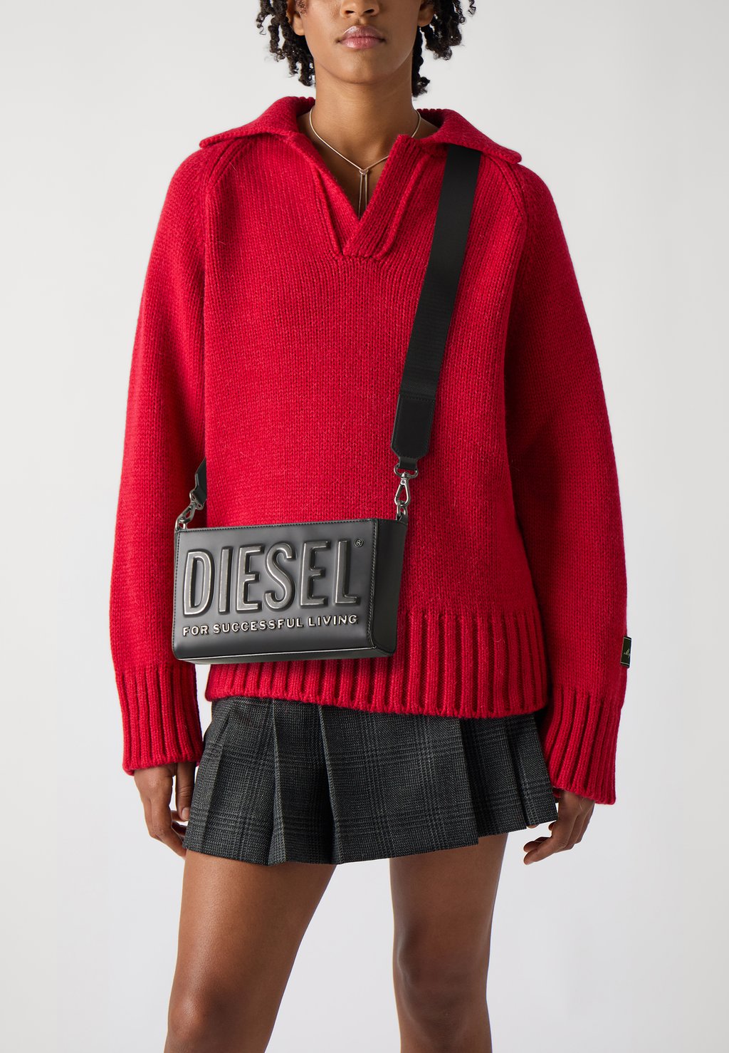 

Сумка через плечо DSL 3D CAMERA BAG X UNISEX - Across body bag Diesel, черный