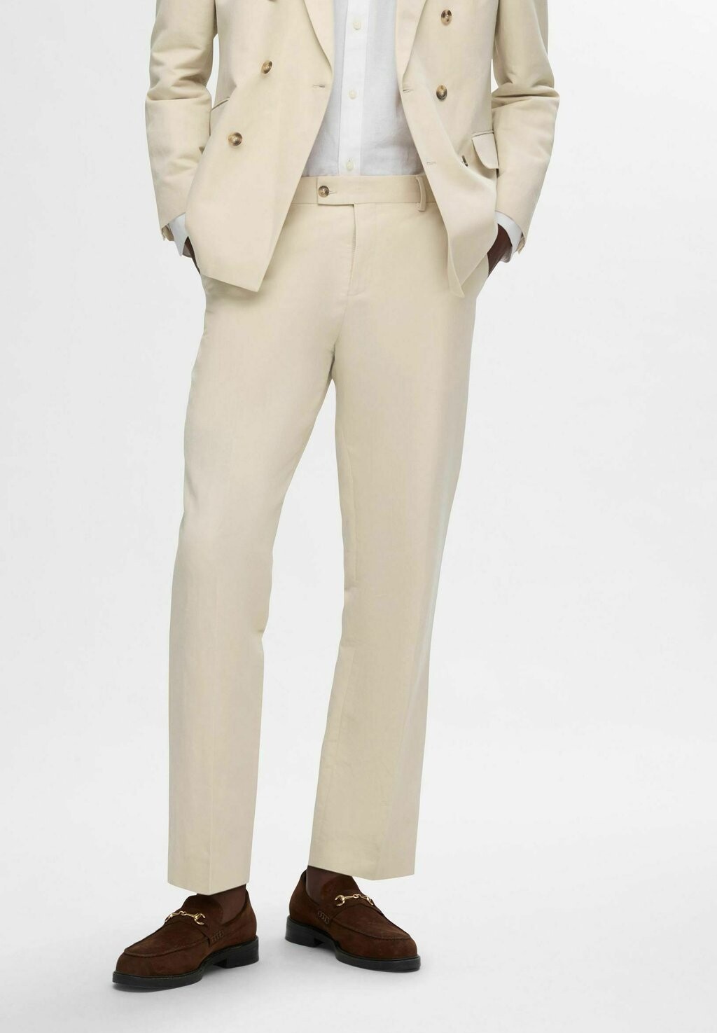 

Костюмные брюки STRAIGHT FIT Selected Homme, бежевый