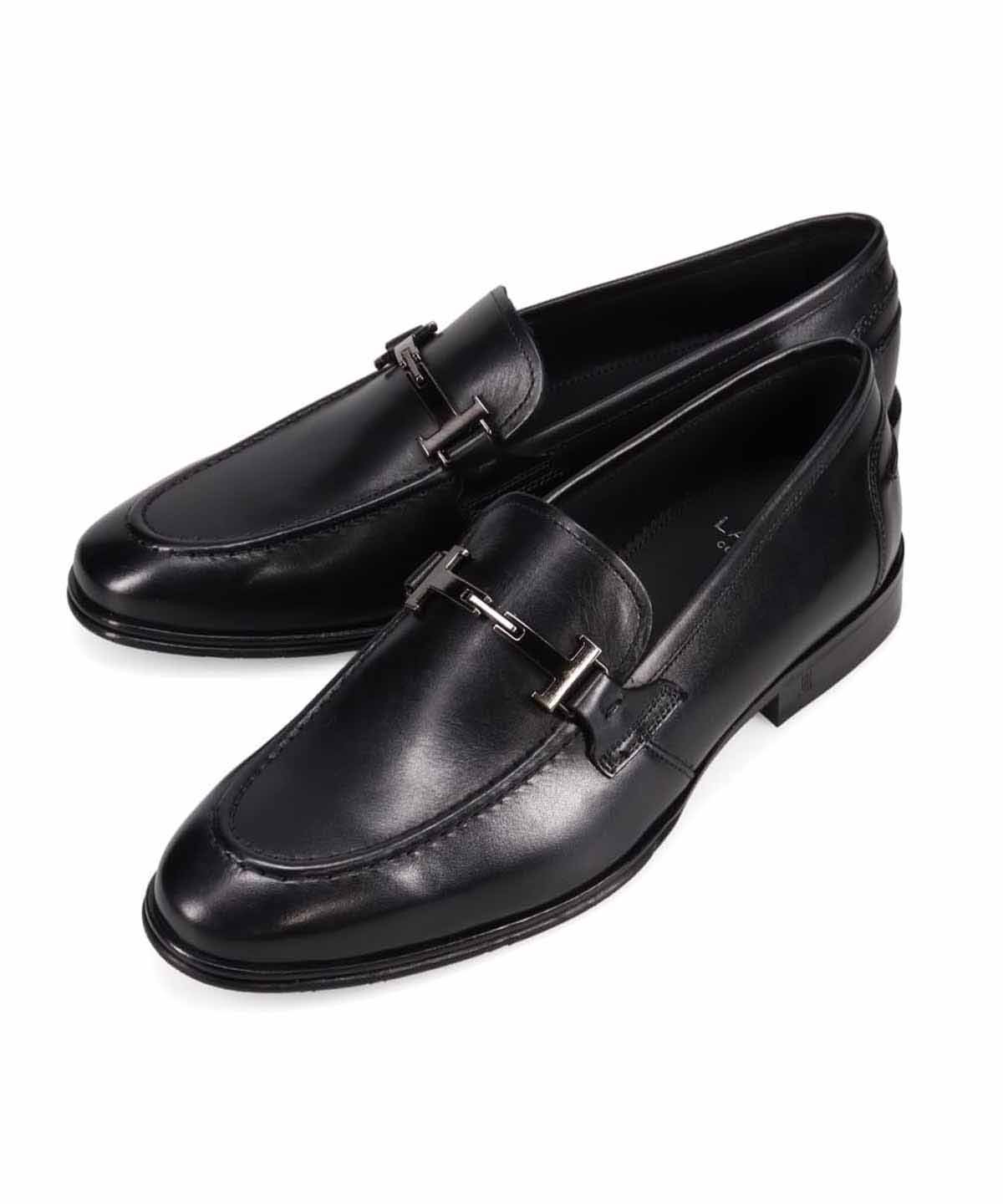 Туфли-слипоны с металлическими вставками Lanvin Collection, black