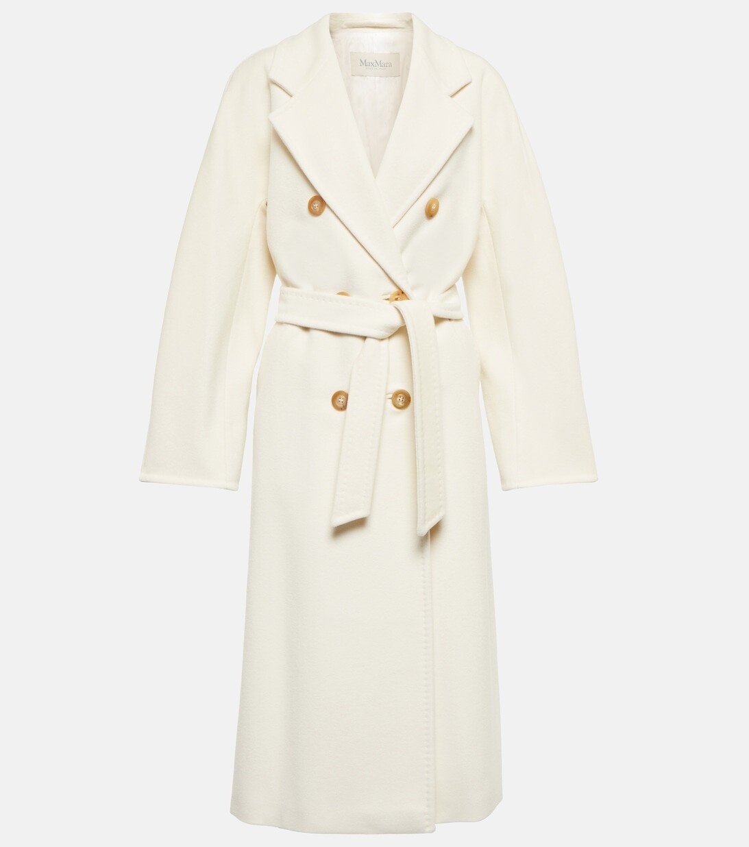 

Пальто Madame из шерсти и кашемира MAX MARA, белый