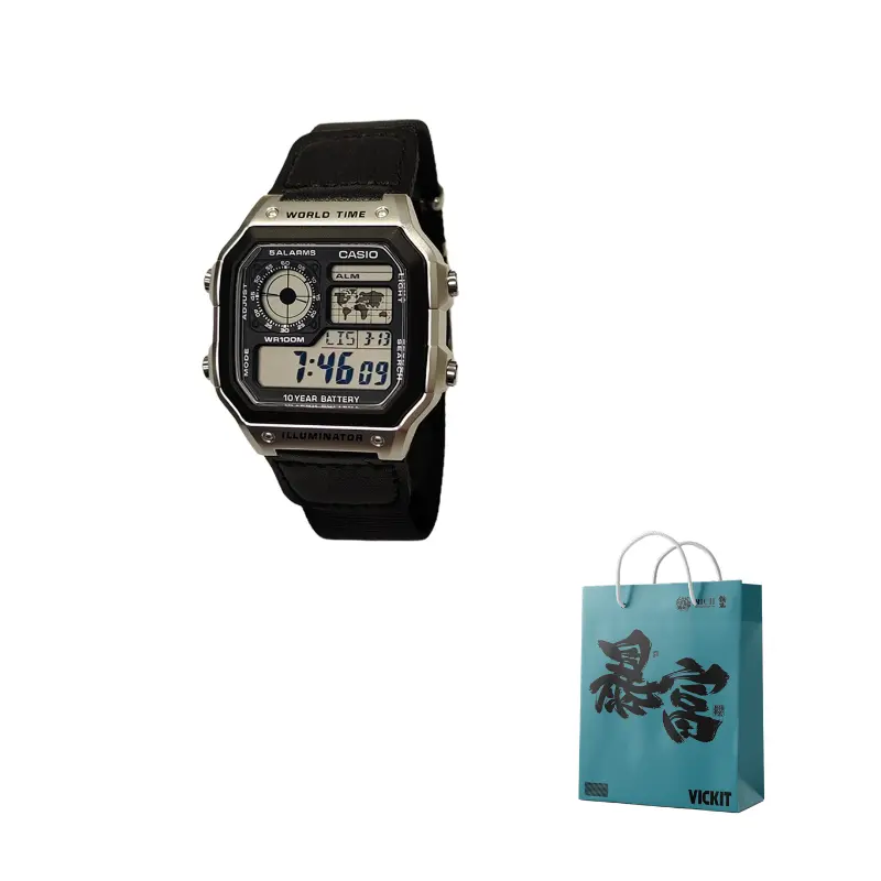 

CASIO Часы Unisex YOUTH Black Watch, Steel Block Nylon Black