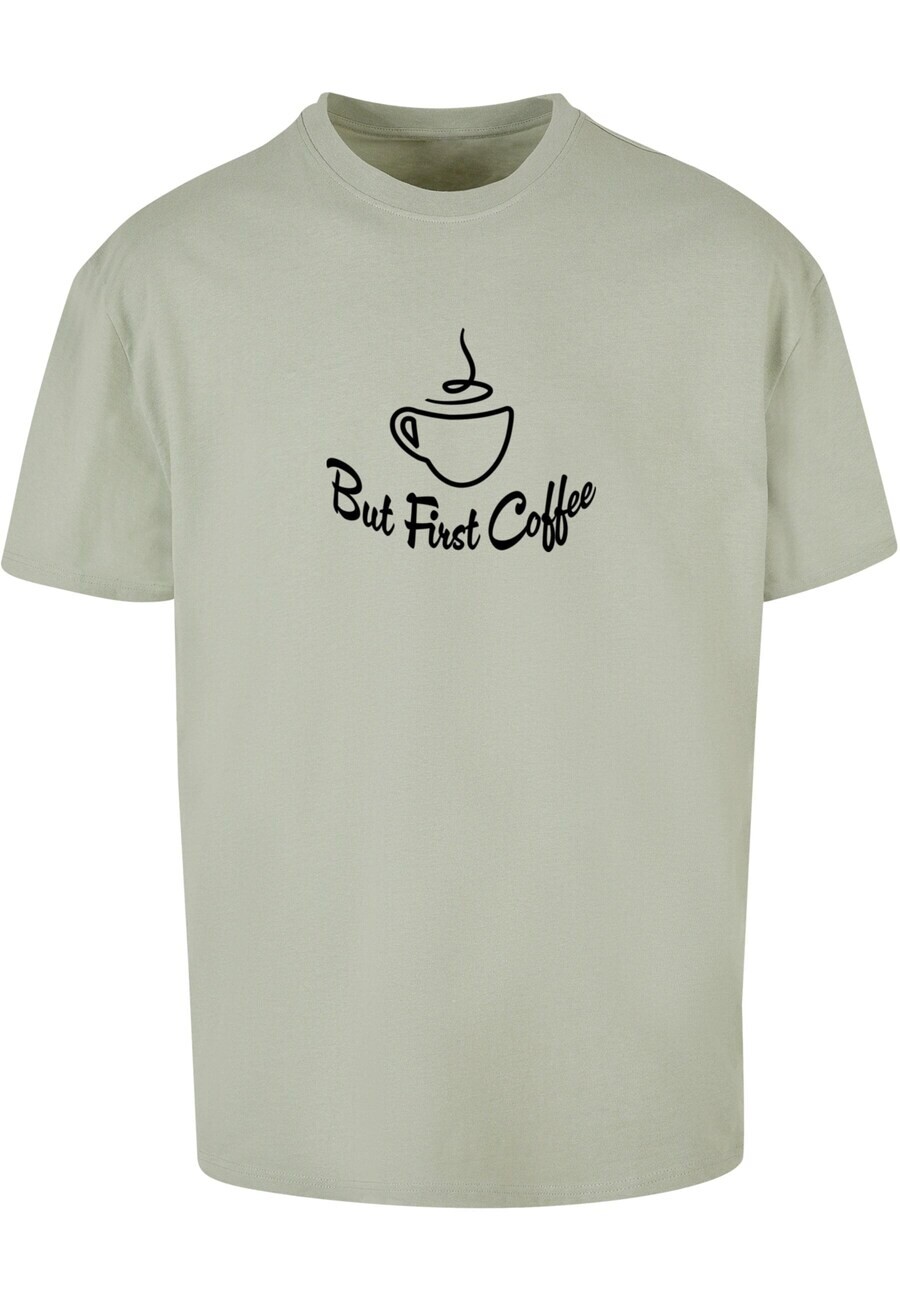 

Футболка Merchcode BUT FIRST COFFEE, цвет Pastel Green