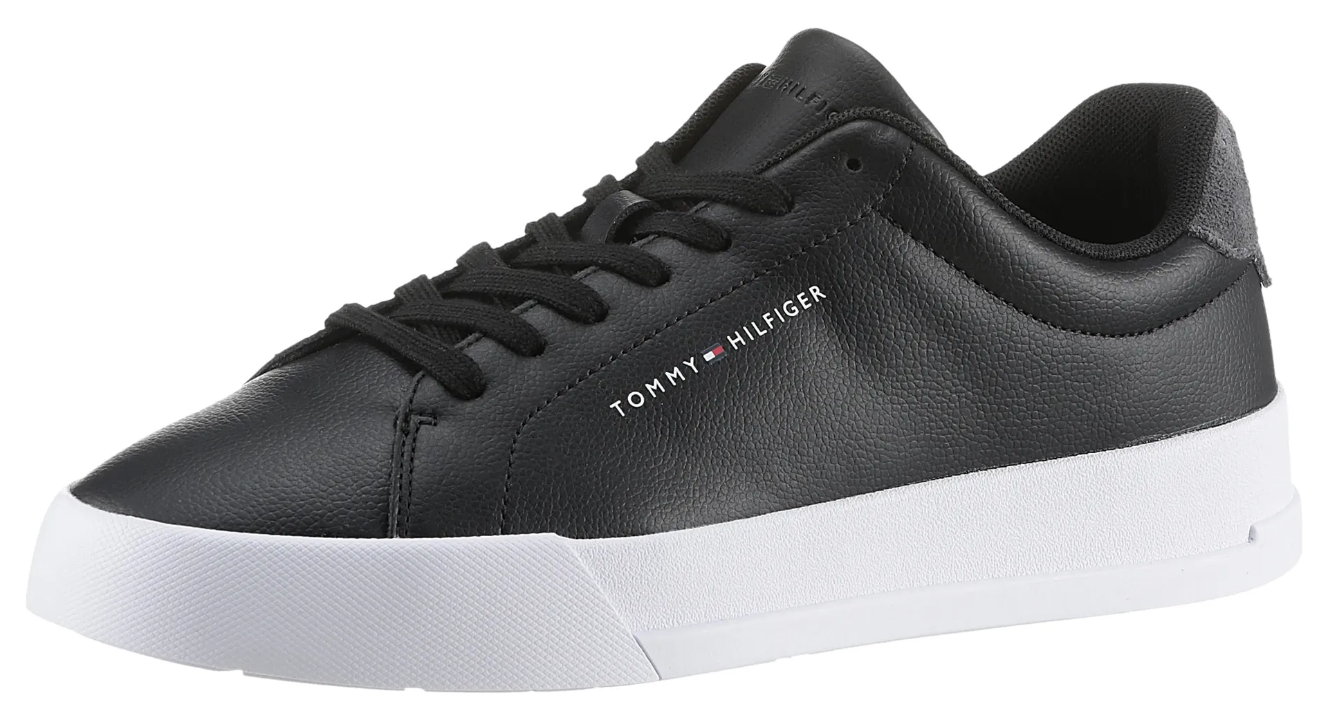 

Кроссовки Tommy Hilfiger "TH COURT LEATHER GRAIN ESS", черный