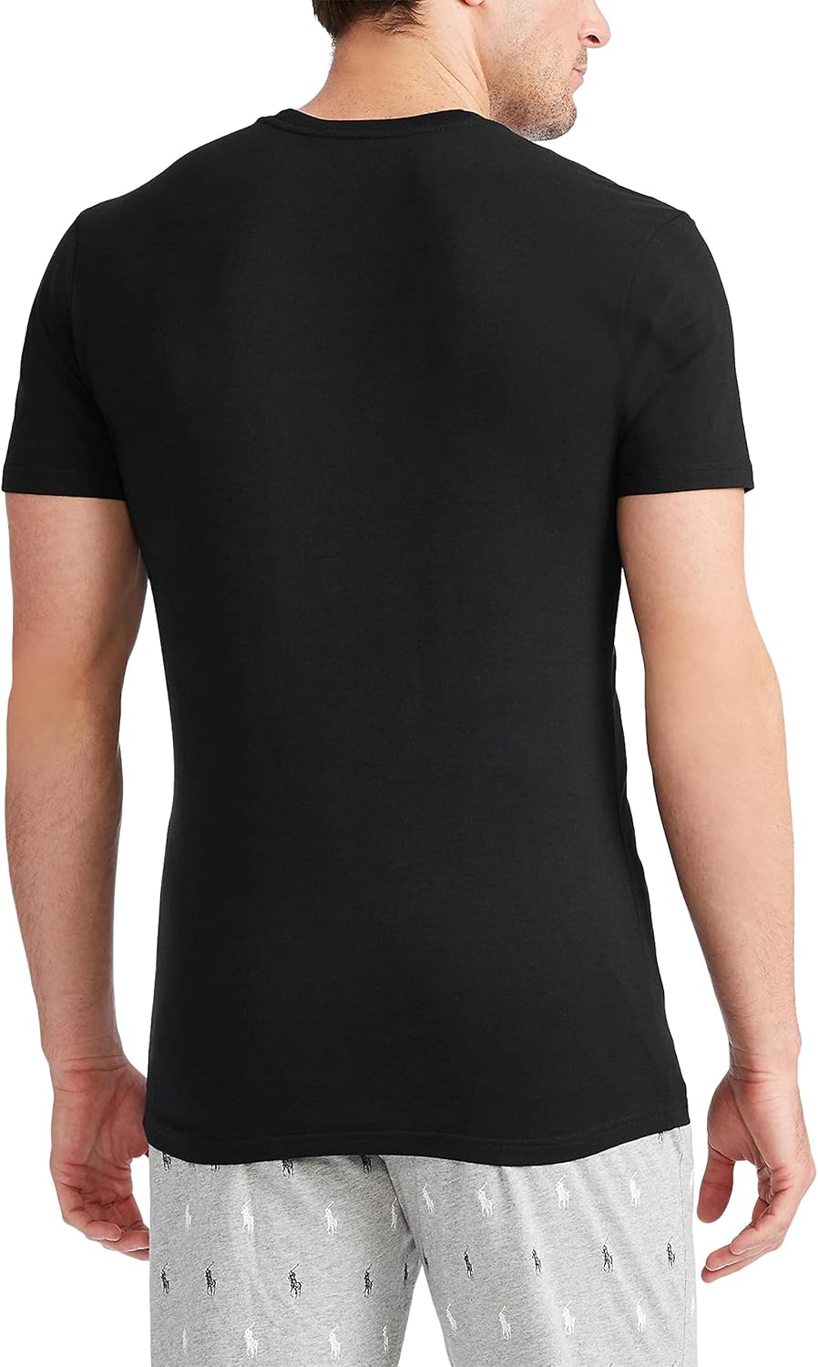 POLO RALPH LAUREN 4D-Flex Lux Cotton Blend майка с коротким рукавом 3 шт, 3 Polo Black — фото 3