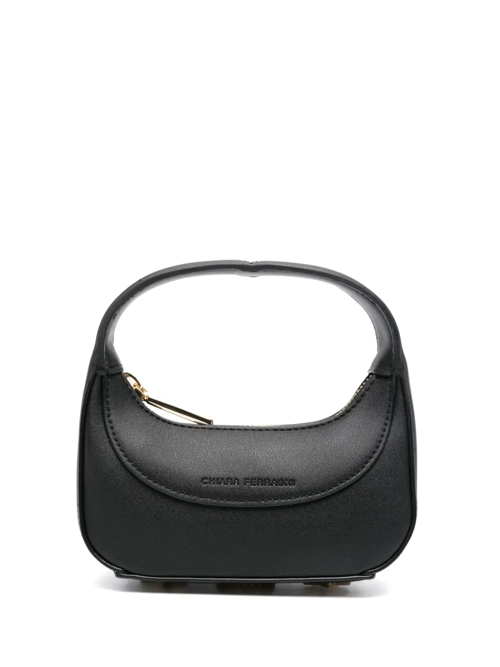 

Мини-сумка с тисненым логотипом Chiara Ferragni, черный