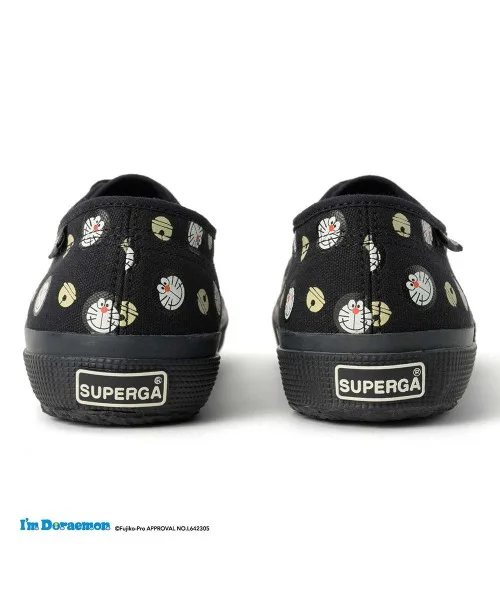 Кроссовки SUPERGA 2725 DORAEMON PRINT коллаб черные — фото 3
