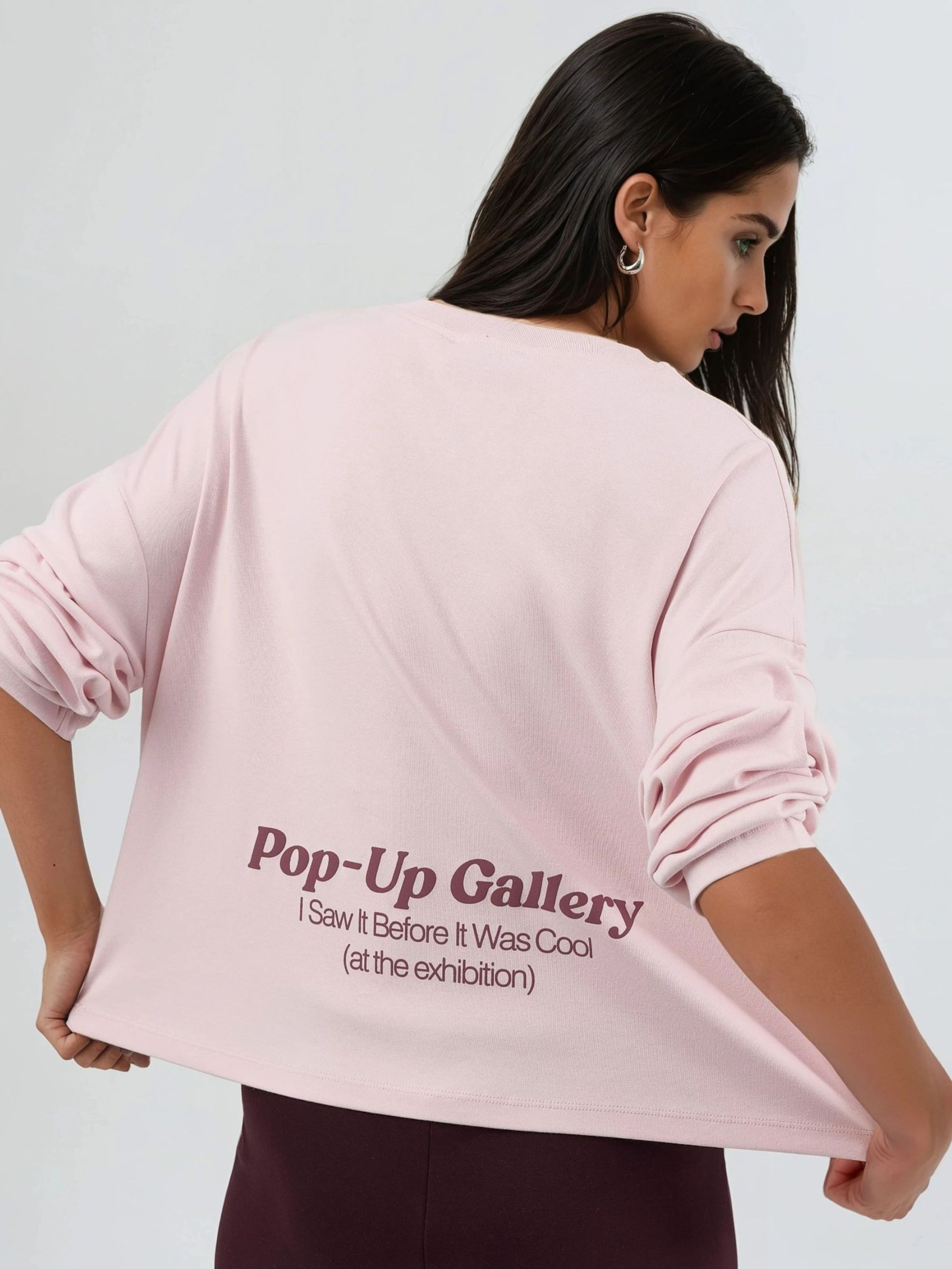 

Busem Лонгслив в светло-розовом цвете