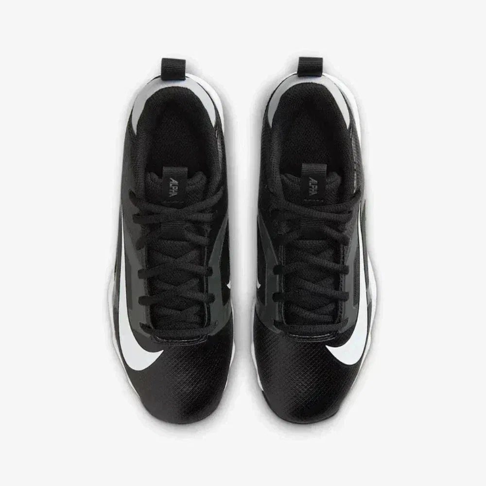 Детские футбольные бутсы Nike Alpha Menace Shark FQ012 - черно-белые DWA3023 — фото 3