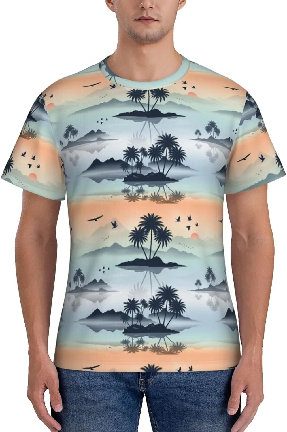 

Футболка мужская Supdreamc для тренировок, Quick Dry Slim Fit