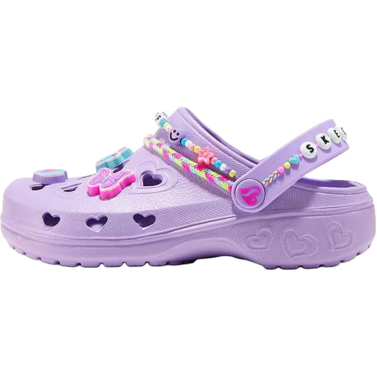 

Skechers Kids FOAMIES GIRLS нескользящие устойчивые к истиранию низкие детские сандалии Purple Kids'