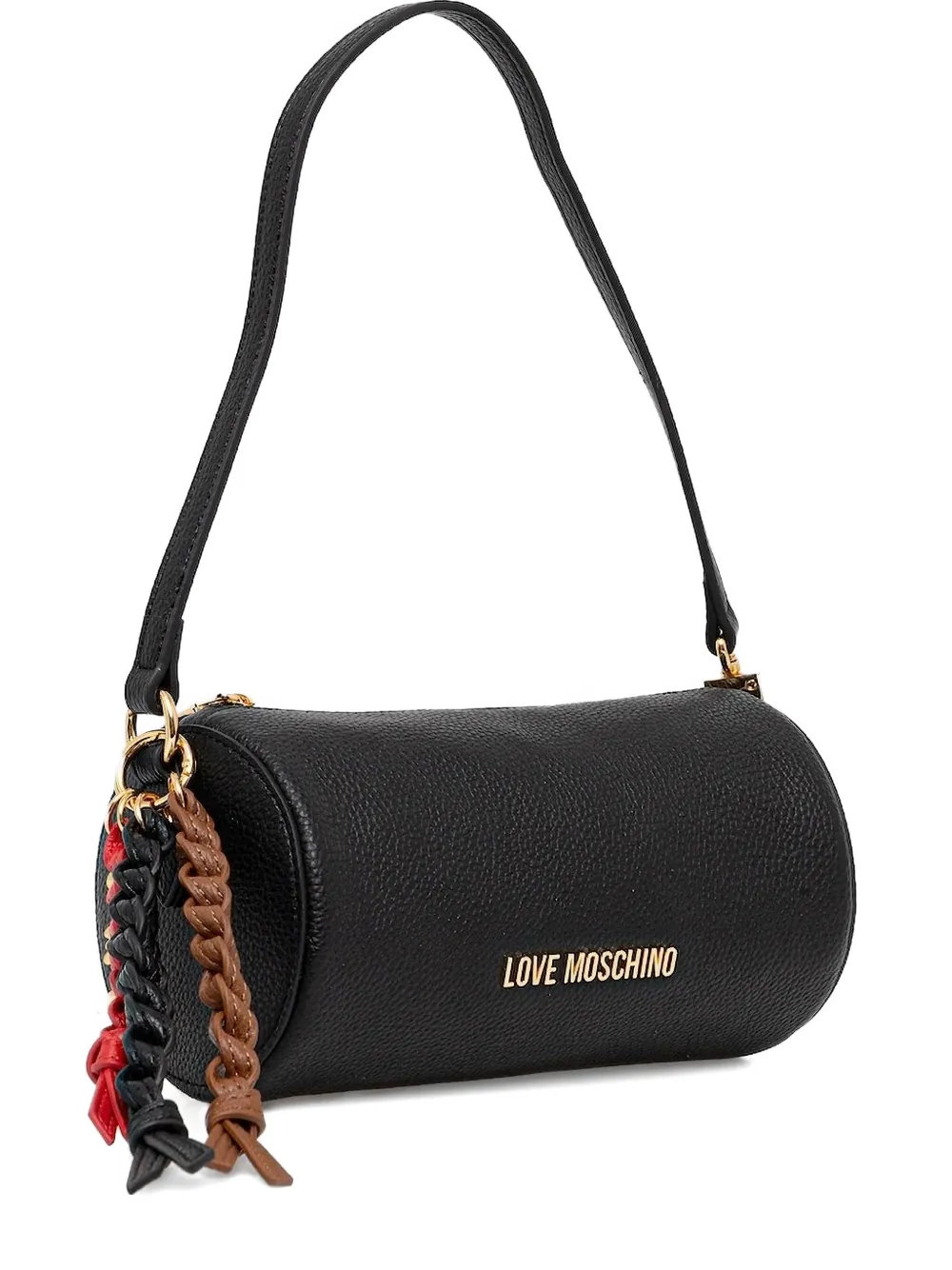

Сумка на плечо цилиндрической формы Love Moschino, черный