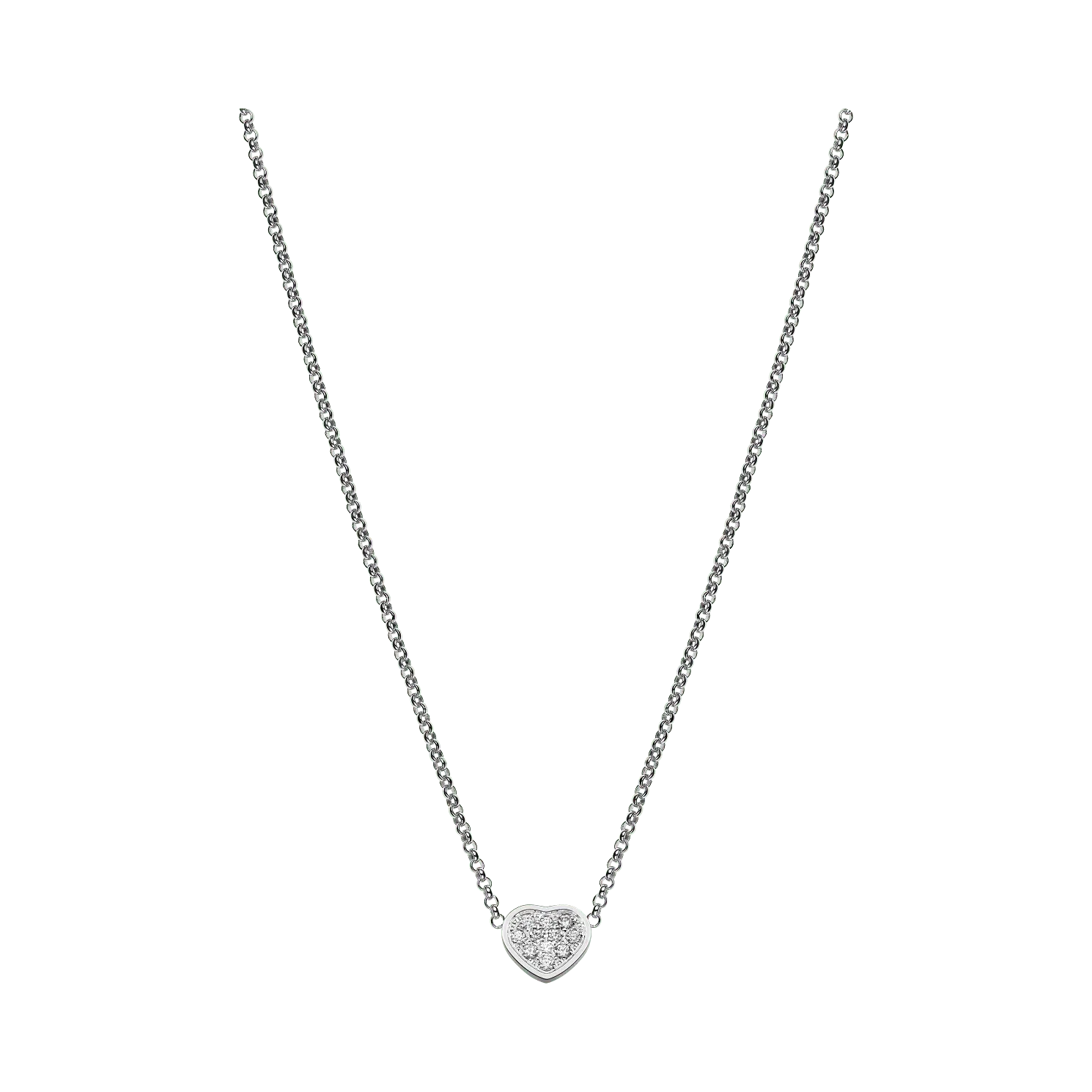 

Цепочка Chopard My Happy Hearts - Колье, белое золото, бриллианты