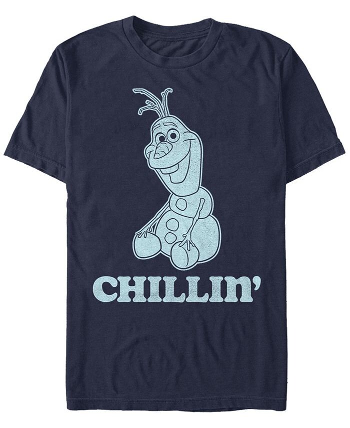 

Мужская футболка Disney Frozen Olaf Chillin с коротким рукавом Fifth Sun, синий