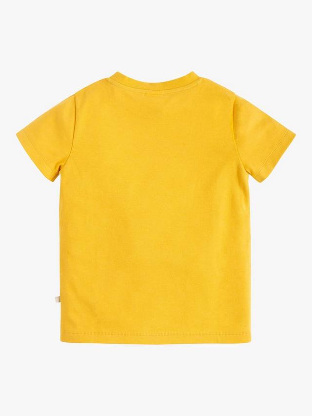 Детская футболка Magic Number 5 Organic Cotton с крокодилом Frugi, Bumble Bee Yellow/Multi — фото 3