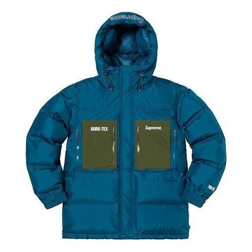 Куртка fw19 week 16 gore-tex 700-fill down parka jacket 'navy' Supreme, синий