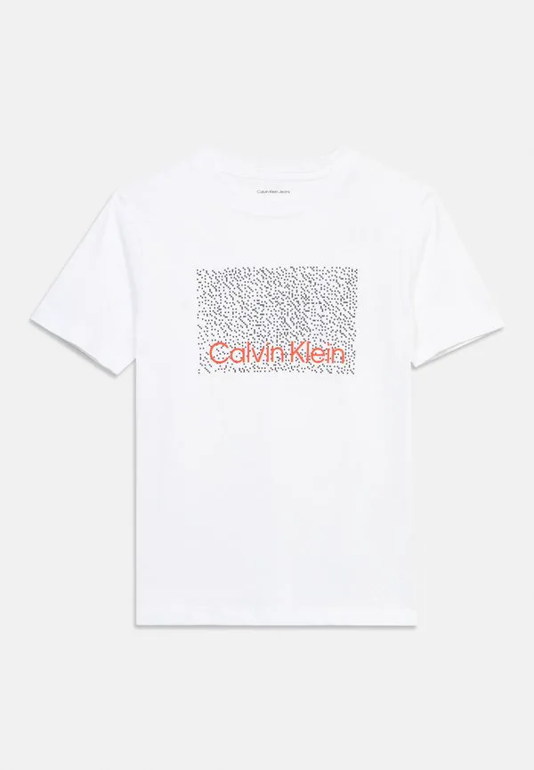 Перфорированная футболка унисекс с принтом Calvin Klein Jeans, White — фото 3