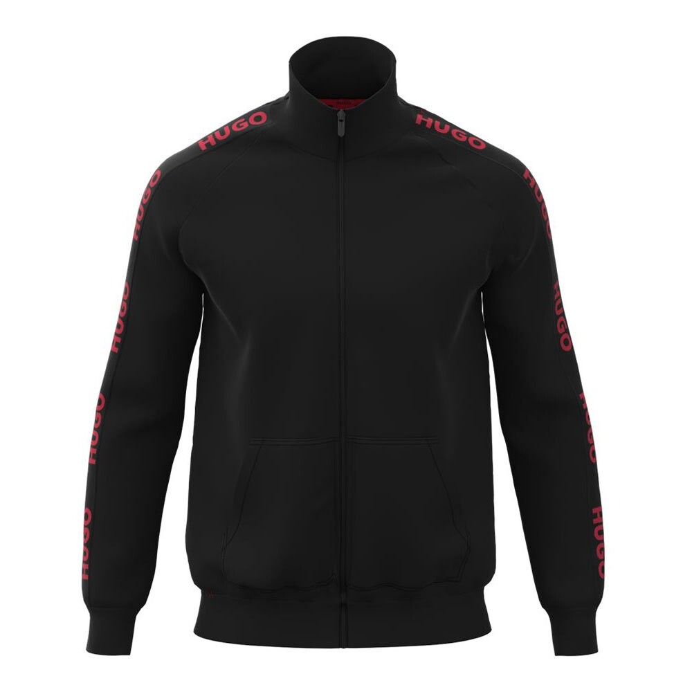 

Толстовка HUGO Sporty Logo 10251705 Full Zip, черный