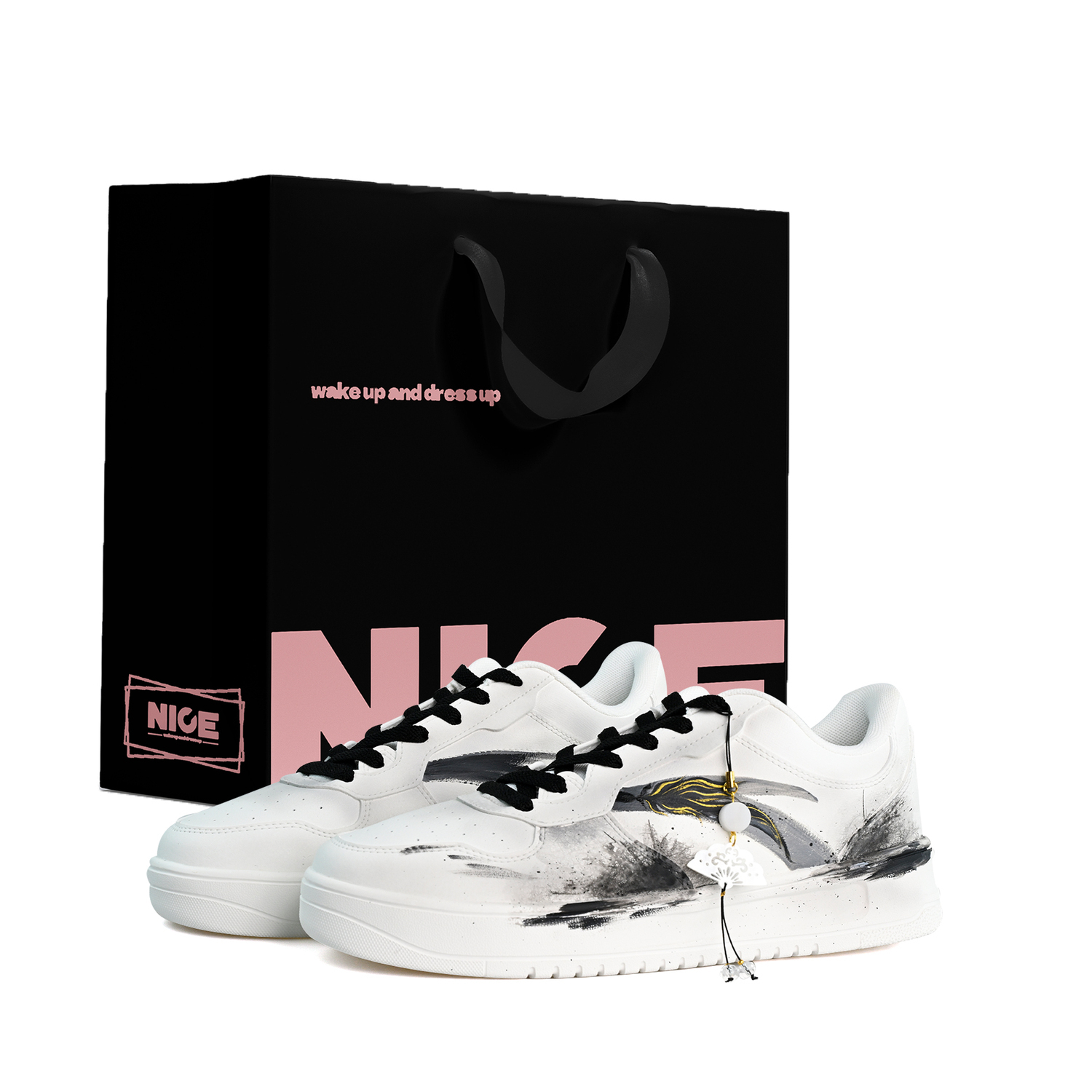 

Мужские скейтерские кеды Relaxed с противоскользящей амортизацией и дышащим верхом ANTA, серый/белый