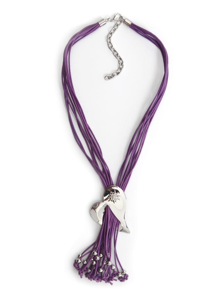 

Allgäu Rebell Колье в деревенском стиле «Руна» фиолетового цвета