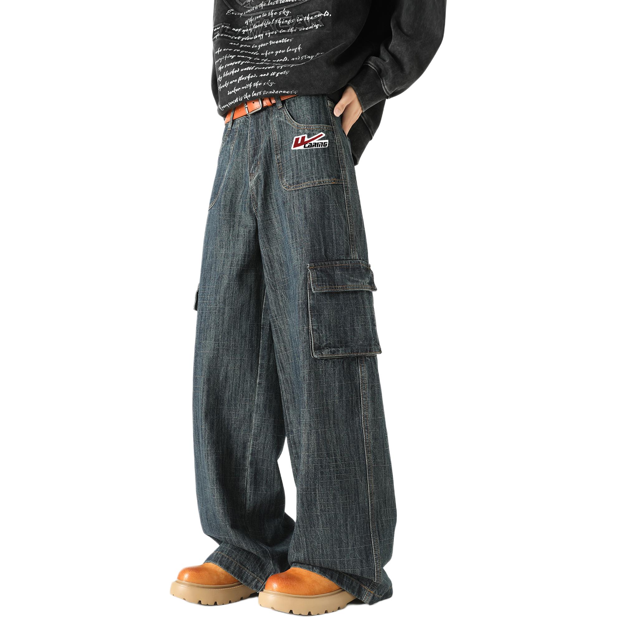 

WARRIOR Кargo-штаны Unisex Dark Blue DIY Badge Moderate