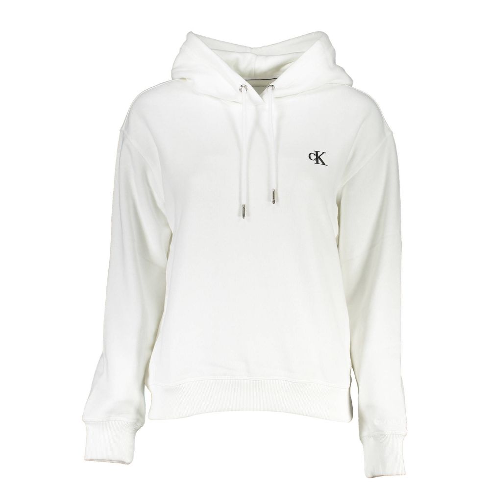 

Белый хлопковый свитер Calvin Klein