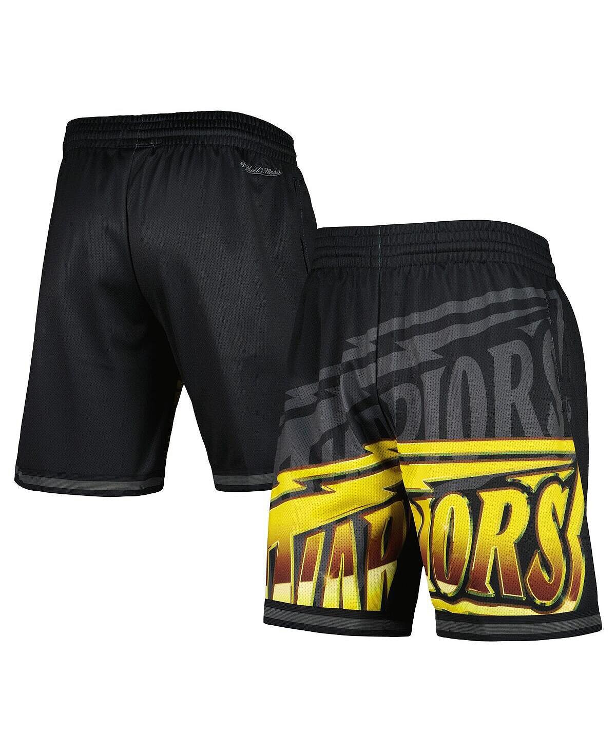 

Мужские черные модные шорты Golden State Warriors Big Face 4.0 Mitchell & Ness