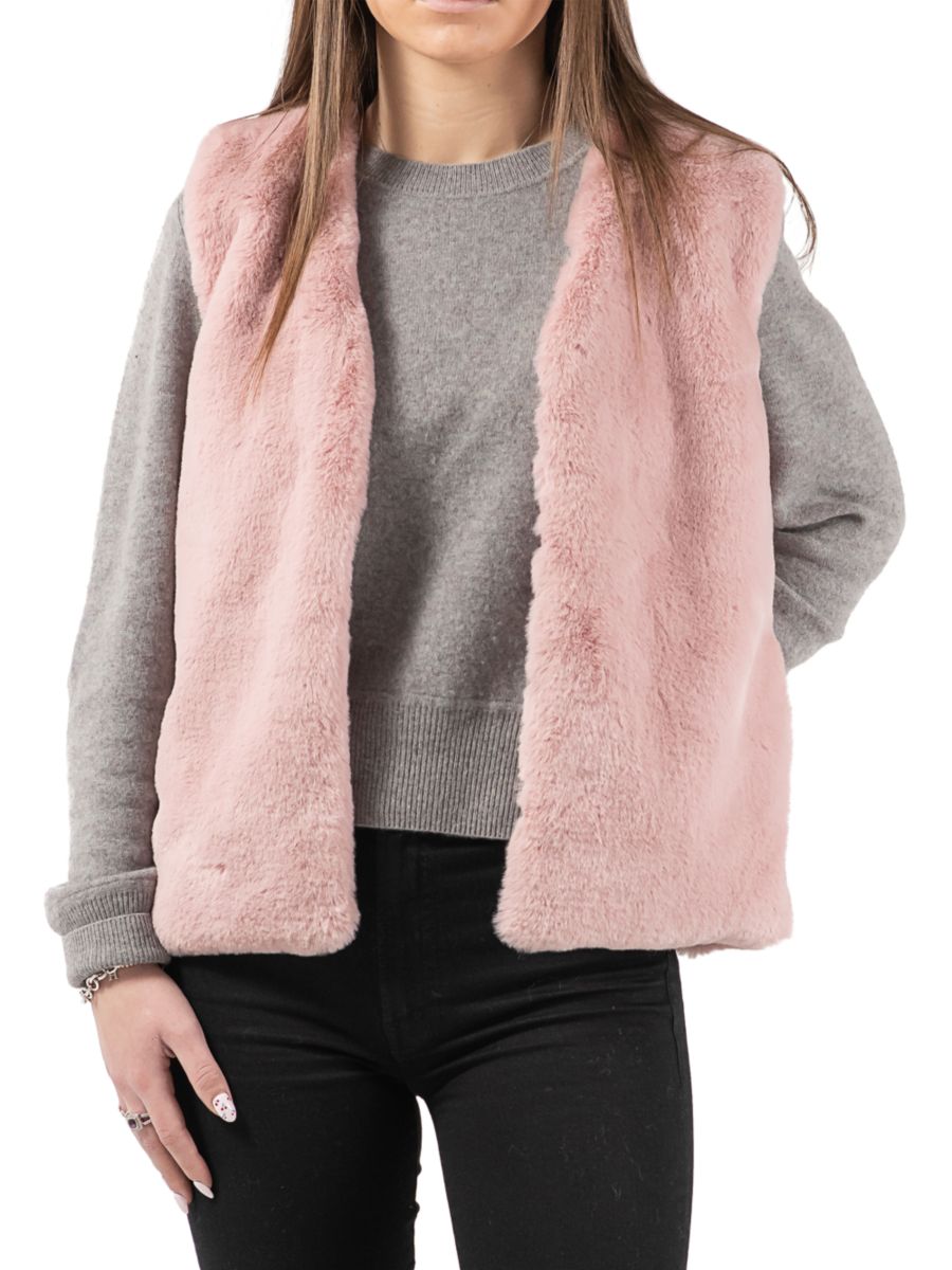 

Жилет из искусственного меха Luxe Faux Fur, розовый