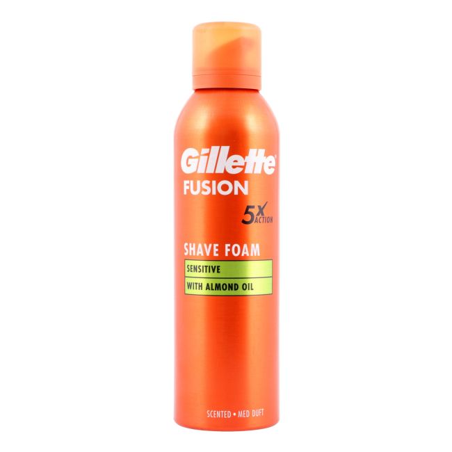 

Пена для бритья Fusion 5x action для чувствительной кожи Gillette, 250 мл