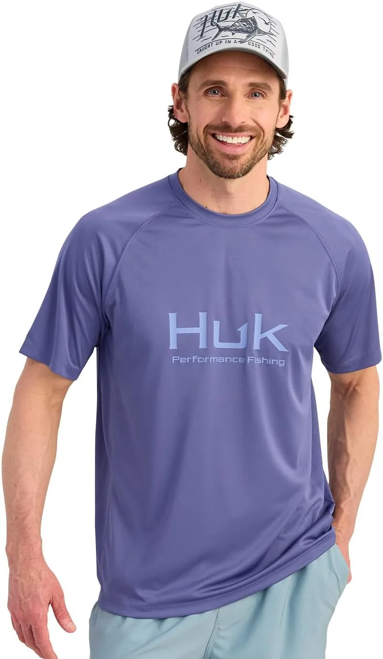 

Мужская футболка HUK Pursuit с коротким рукавом, для активного отдыха и защитой от солнца