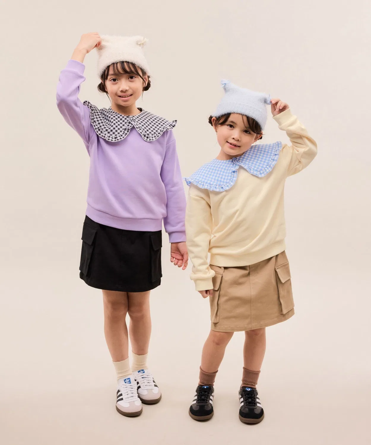 Детская футболка с гигемным воротником и съемным воротничком бренда, оверсайз, цвет кинари — фото 2
