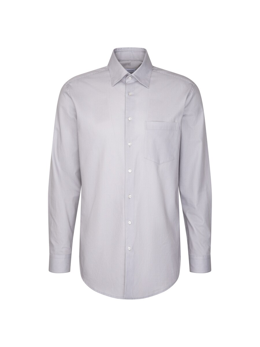 

Рубашка на пуговицах классического кроя SEIDENSTICKER Schwarze Rose, серый