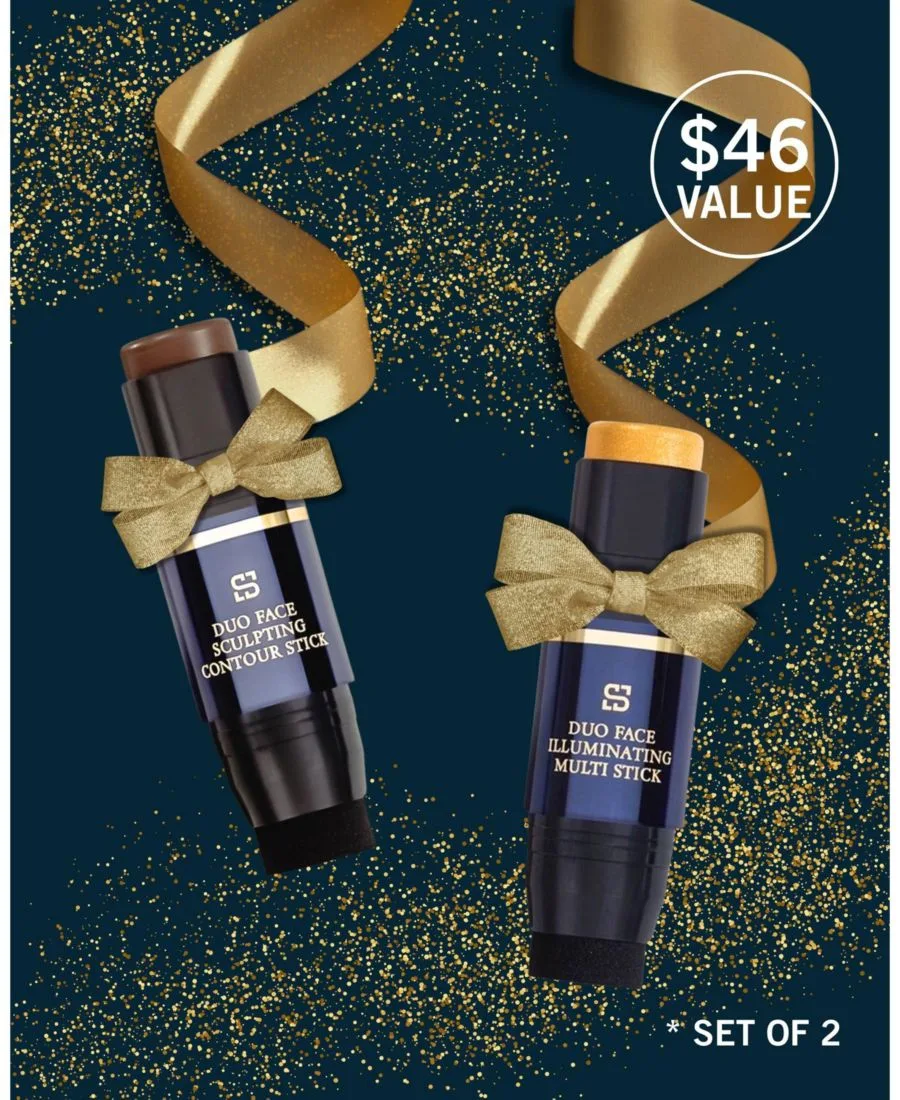 Набор Sculpt and Radiance Duo Set SIIA Cosmetics, золотой sculpt
