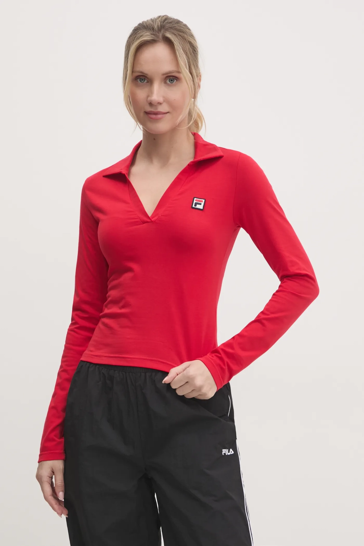 

Рубашка Lee с длинными рукавами Fila, красный