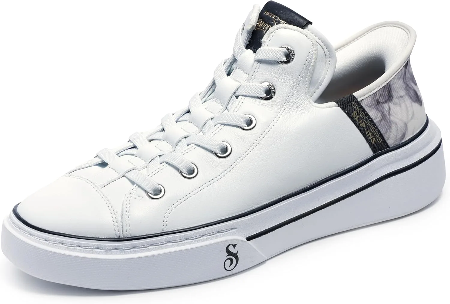 Кроссовки Skechers Snoop Dogg: Snoop One-Og для мужчин, белый/черный